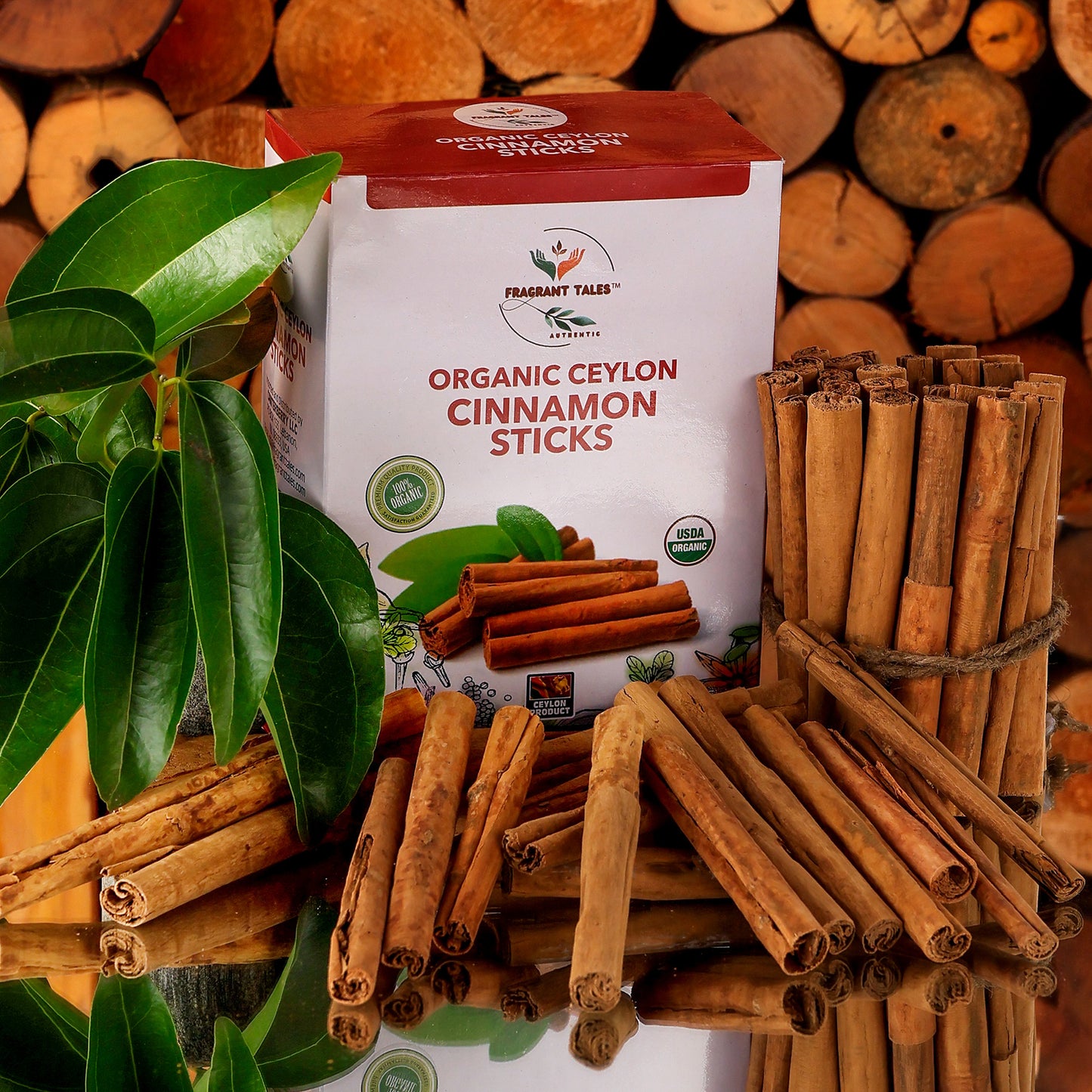 Premium Organic Ceylon Cinnamon Sticks - 1 LB (454g), True Ceylon, USDA Certified, Non-GMO, Gluten-Free, Pure Sri Lankan Cinnamon for Cooking & Baking