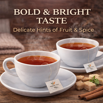 Premium Ceylon Black Tea | 60g (2.12 oz) – 30 Pyramid Tea Bags | Whole Leaf Ceylon Tea from Sri Lanka (Ceylon) | Bold & Bright Flavor with Delicate Hints of Fruit & Spice | Fragrant Tales