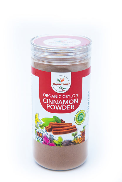 Premium Organic Ceylon Cinnamon Powder, 5.29 oz (150 grams), True Ceylon, USDA Certified, Non-GMO, Gluten-Free, Pure Sri Lankan Cinnamon for Cooking, Baking and Brewing (Copy)
