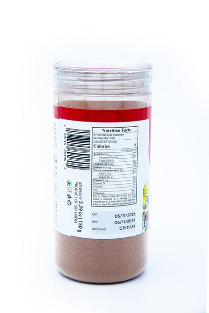 Premium Organic Ceylon Cinnamon Powder, 5.29 oz (150 grams), True Ceylon, USDA Certified, Non-GMO, Gluten-Free, Pure Sri Lankan Cinnamon for Cooking, Baking and Brewing (Copy)
