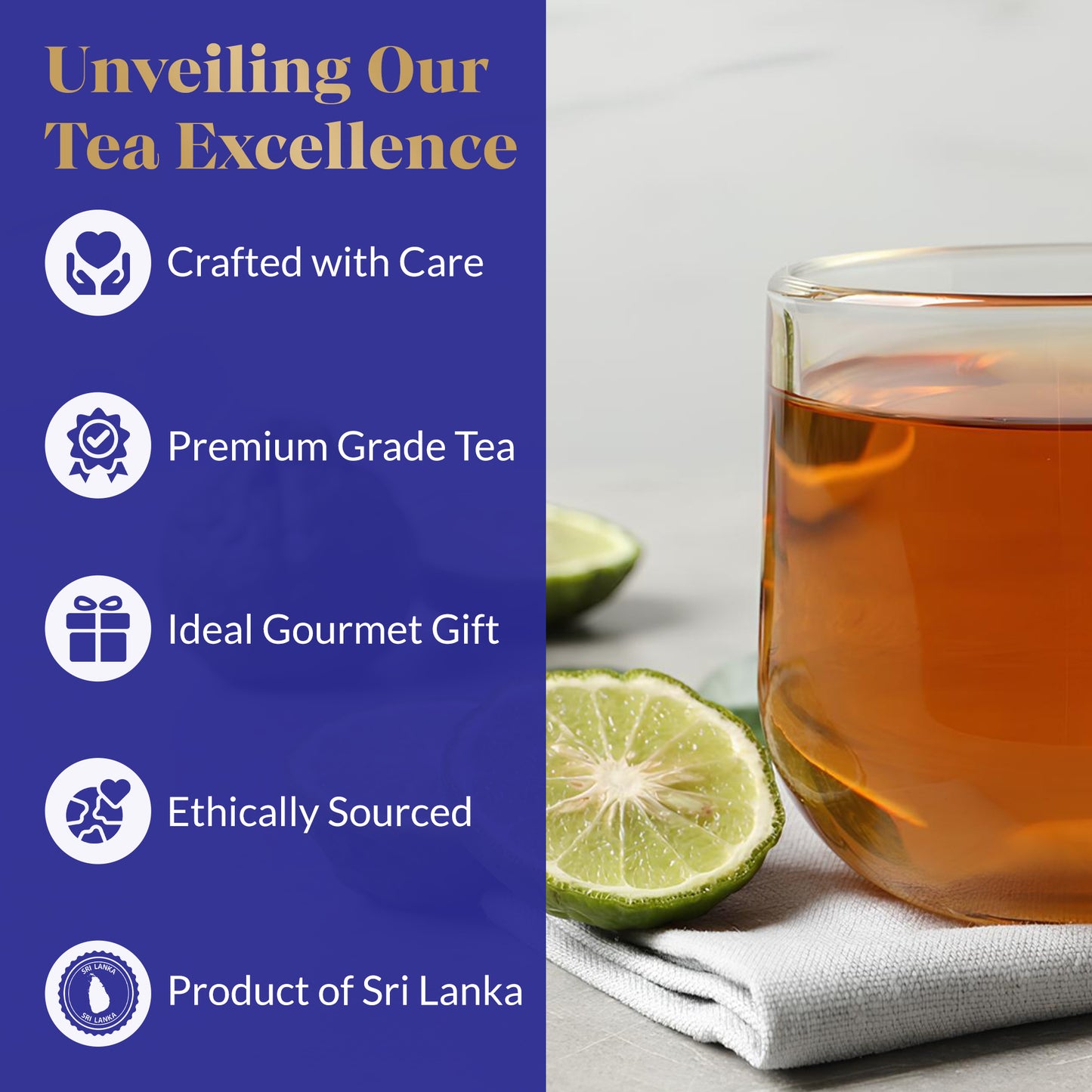 Fragrant Tales Earl Grey Black Tea | Premium Ceylon Loose Leaf Tea with Natural Bergamot Aroma | 1LB (454g) Freshly Packed in Resealable Pouch