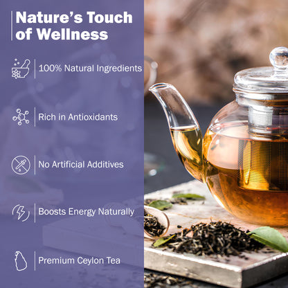 Earl Grey Lavender Ceylon Black Tea – 30 Pyramid Bags | Fragrant Tales | Exquisite Blend of Premium Ceylon Black Tea, Bergamot & Lavender | Aromatic, Smooth & Calming | 60g